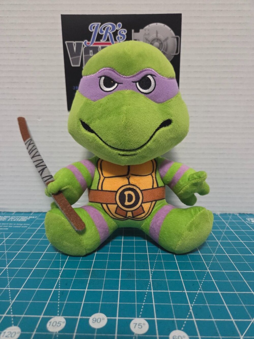 Kidrobot TMNT Donatello Phunny Plush 7.5” Nickelodeon Bo Staff